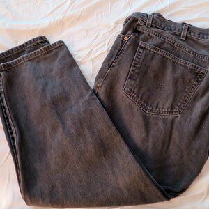 Levi's 550 Jeans Black Relaxed Fit Used Mens 38x30